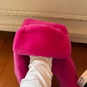 Vibrant Pink Fuzzy hat